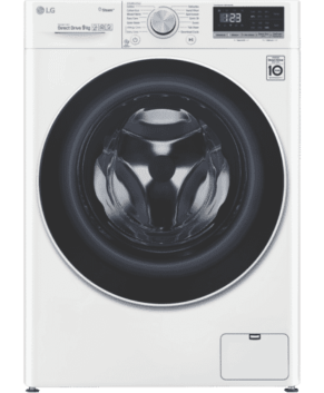 LG 9kg Front Load Washing Machine with Steam  LG 9kg Heat Pump Dryer WV5-1409W  DVH9-09W (Pair)