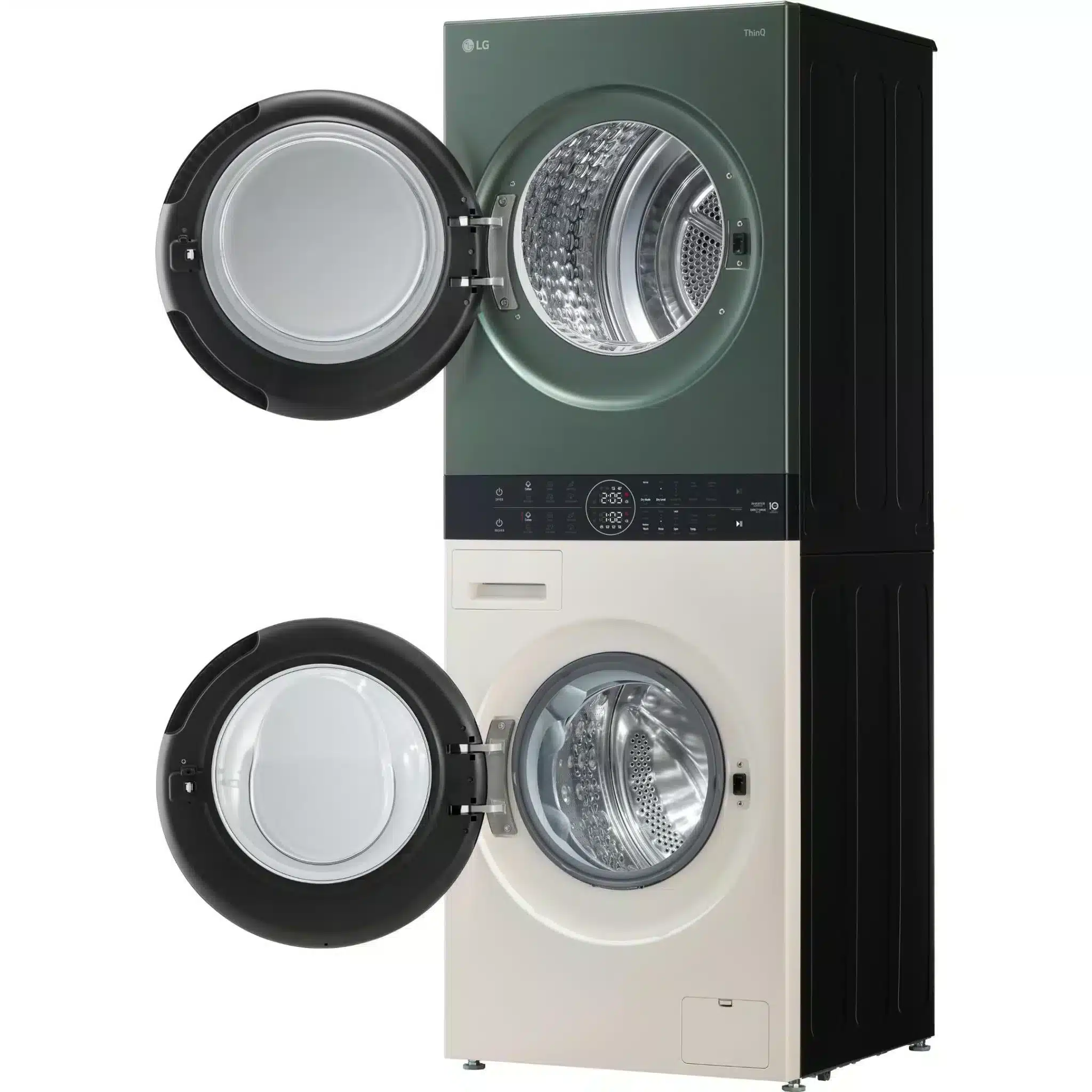 LG 12kg WashTower™ All-In-One Stacked Washer & Dryer (Forest Green & Beige) WWT-1209FGB