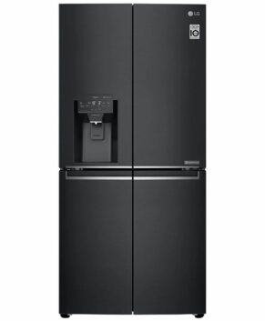 LG 570L Slim French Door Fridge with Non-Plumbed Ice & Water Dispenser in Matte Black Finish GF-L570MBNL