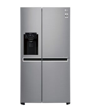 LG 668L Side by Side Fridge with Plumbed Ice & Water Dispenser  GS-L668PL